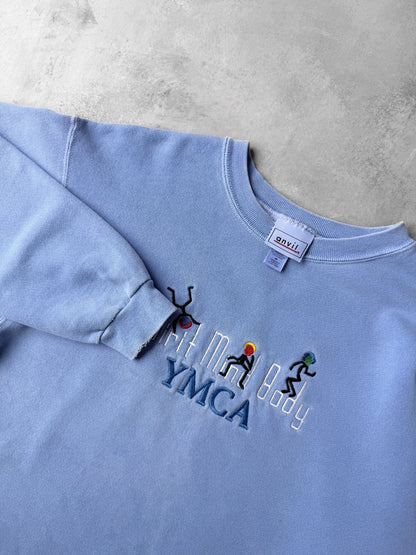 Cropped YMCA Sweatshirt Y2K - Medium