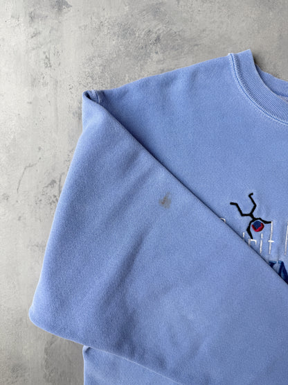 Cropped YMCA Sweatshirt Y2K - Medium