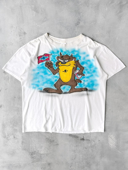 Airbrush Character T-Shirt 90's - XL