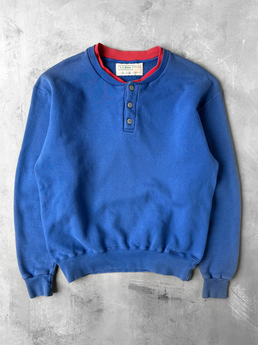 Russell Athletic x L.L.Bean Henley Sweatshirt 80's - Medium
