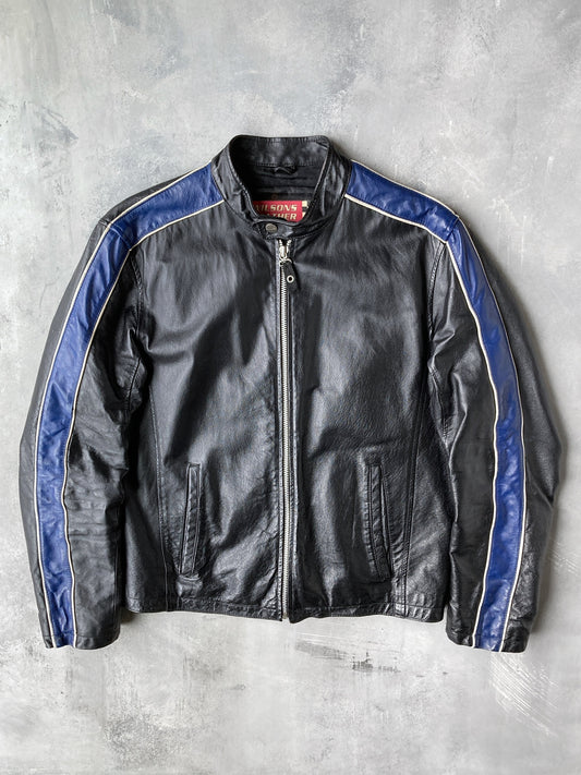 Leather Racer Jacket 00's - Medium