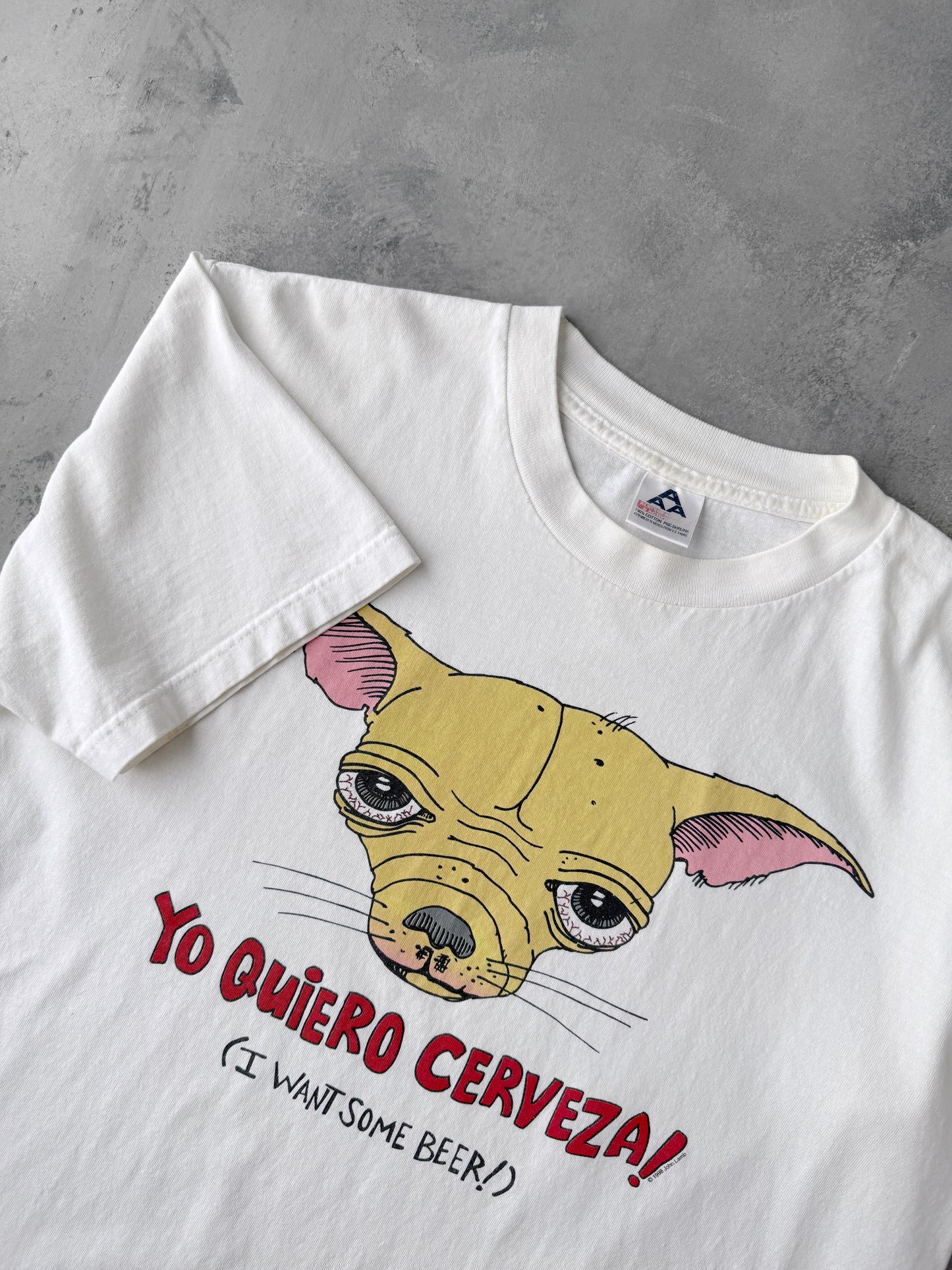 Yo Quiero Cerveza T-Shirt Y2K - Large