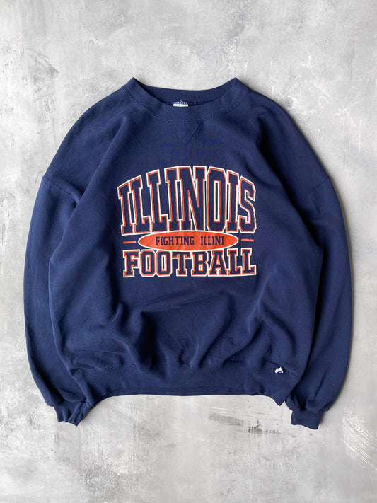 University of Illinois Football Sweatshirt 90's - XXL