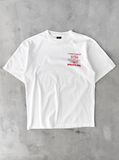 Coed Naked Wrestling T-Shirt 90's - Large