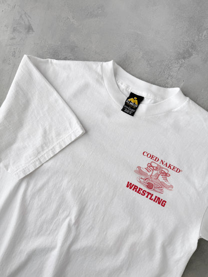Coed Naked Wrestling T-Shirt 90's - Large