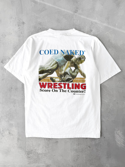 Coed Naked Wrestling T-Shirt 90's - Large
