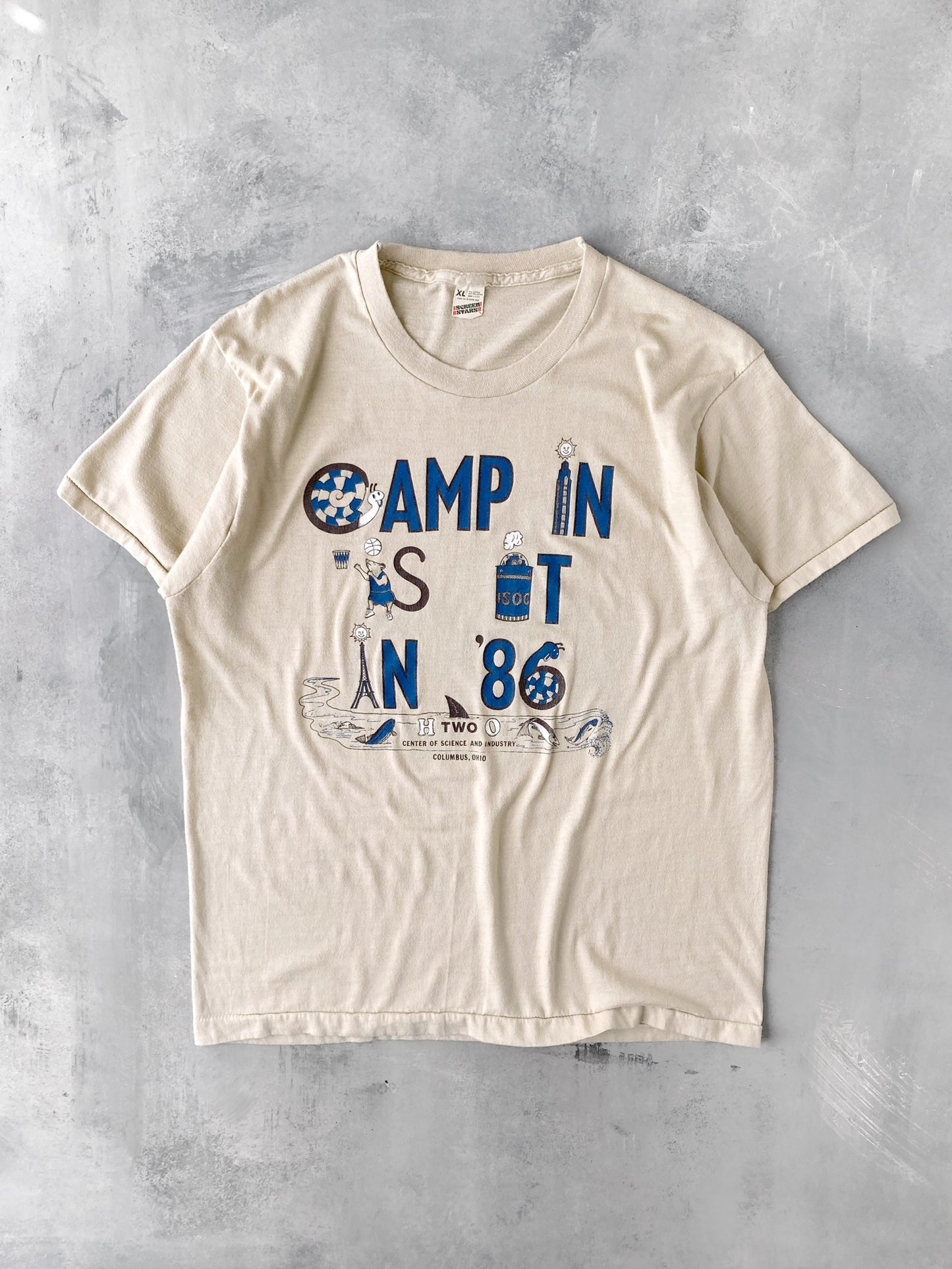 Science and Industry Camp T-shirt 80's - Large