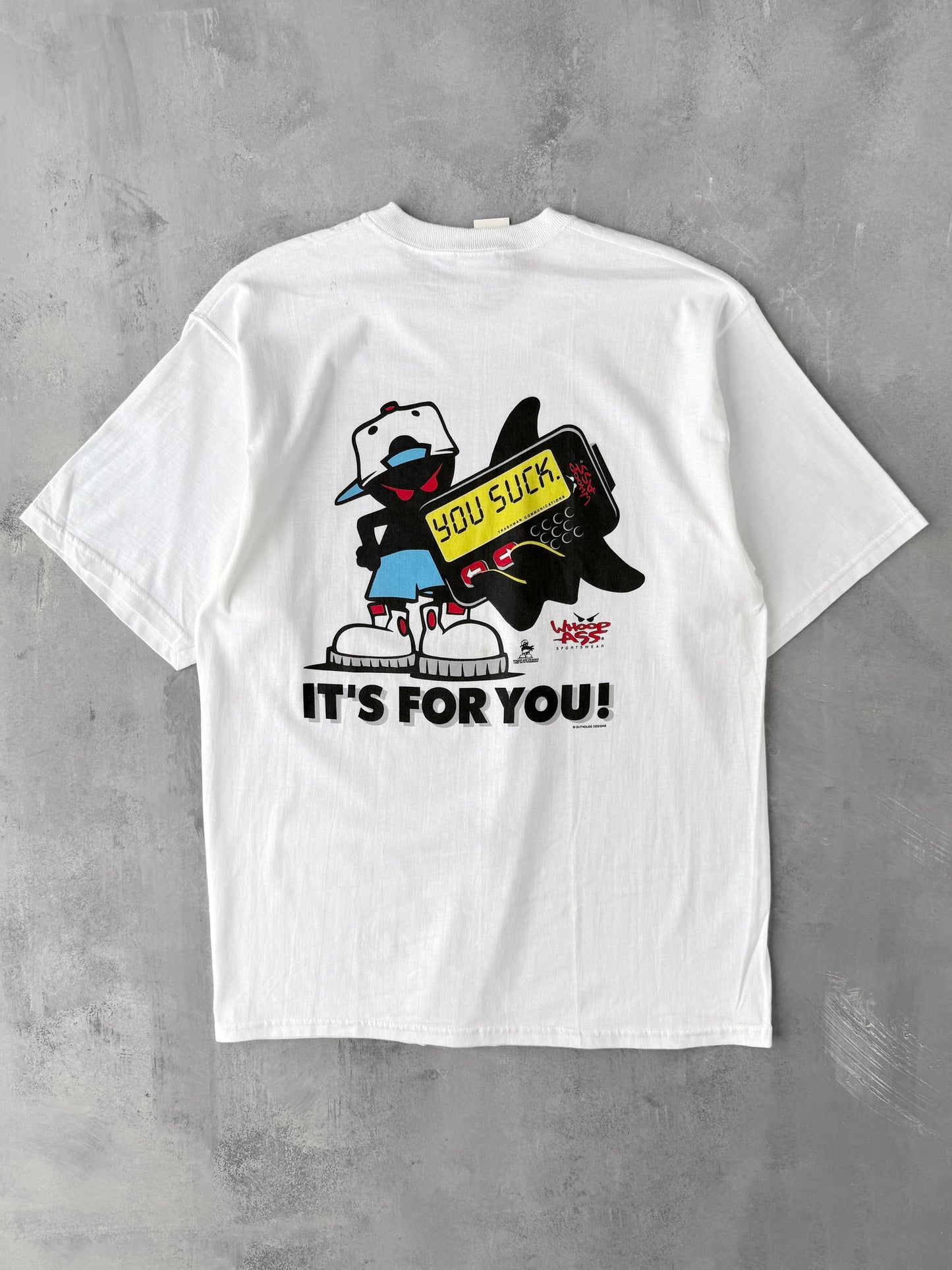 Whoop Ass Sportswear T-Shirt Y2K - Large