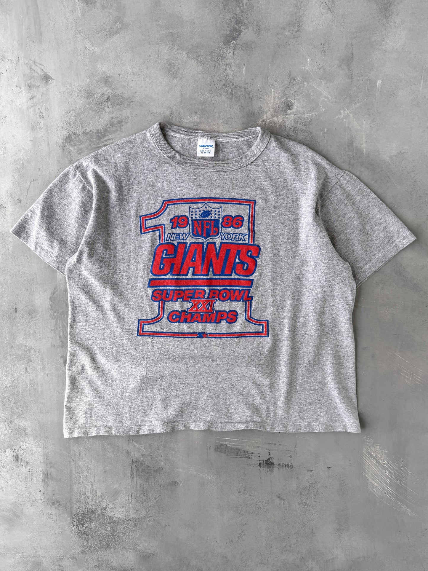 New York Giants Super Bowl T-Shirt '86  - Large