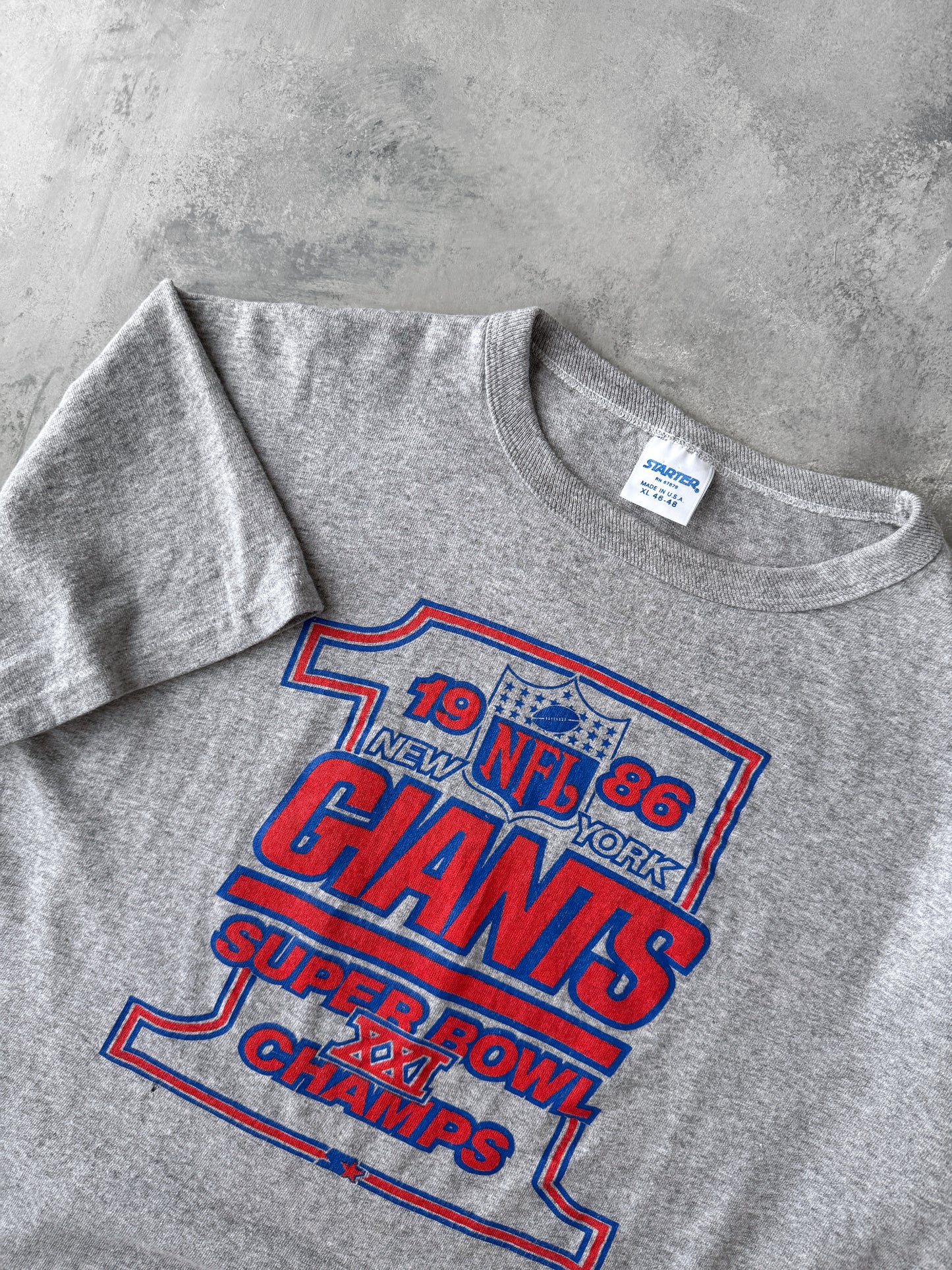 New York Giants Super Bowl T-Shirt '86  - Large