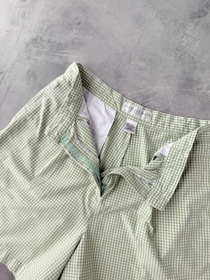 Gingham Pleated Shorts 90's -Size 2