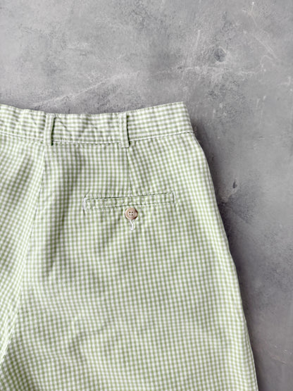 Gingham Pleated Shorts 90's -Size 2