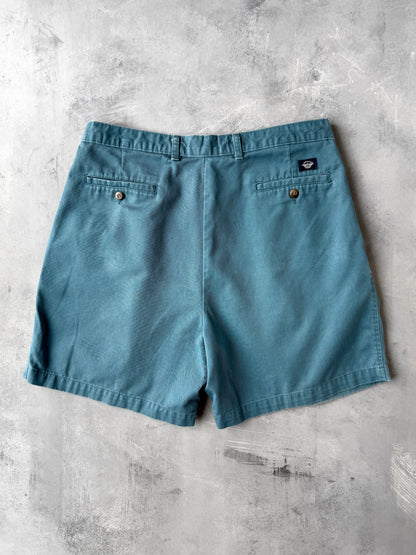 Teal Pleated Shorts 90's - Size 36