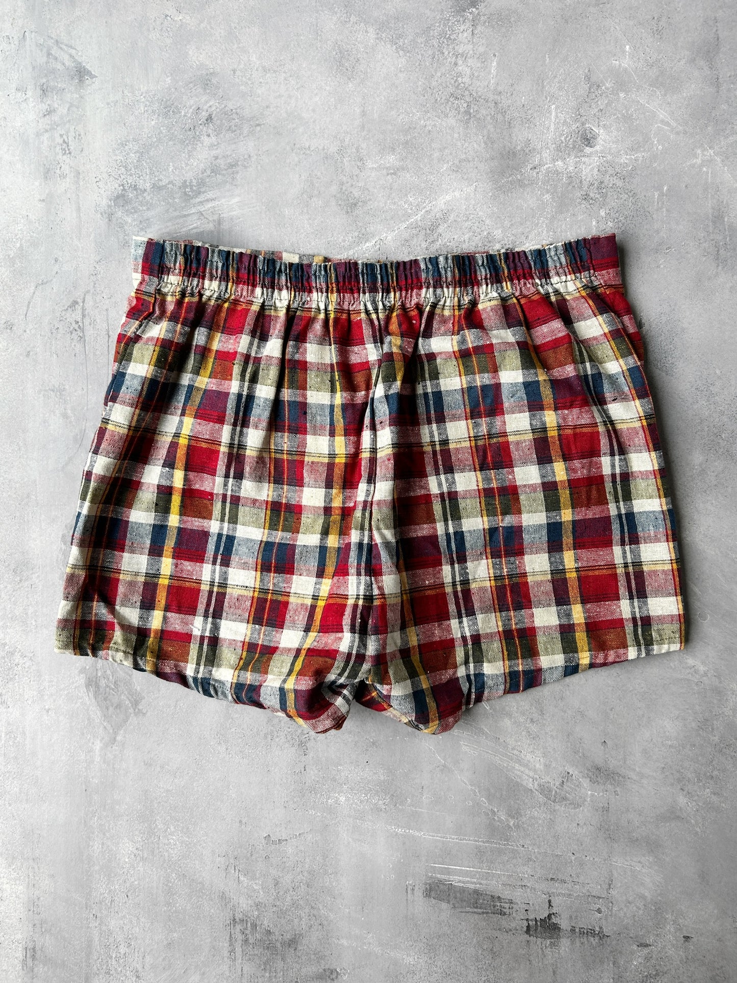 Plaid Swim Shorts 60's - 34