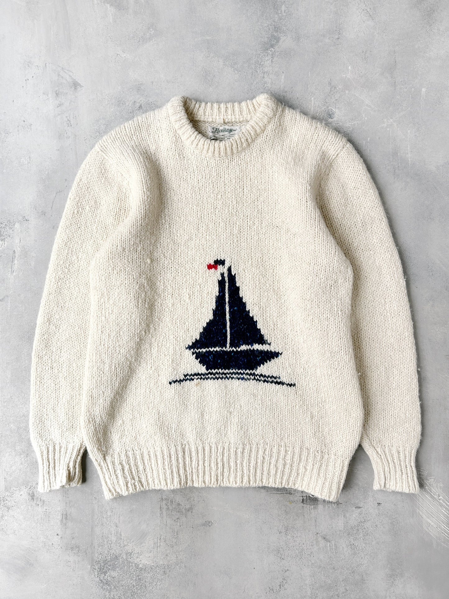 Sailboat Sweater 80's - Medium / Large