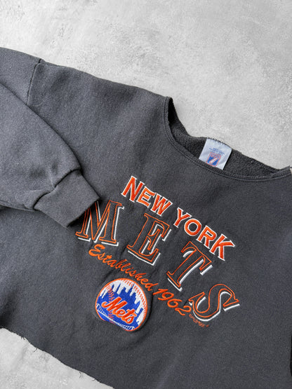 New York Mets Cropped Sweatshirt '99 - Large