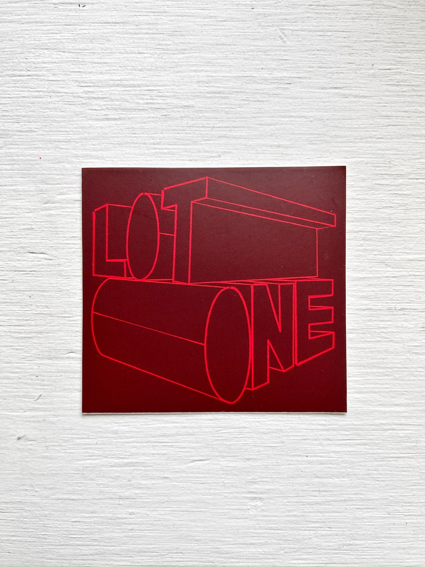 LOT ONE Sticker