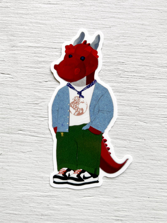 Lot 1 Red Dragon Sticker