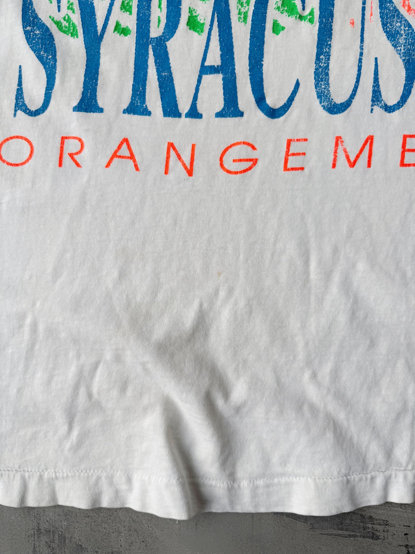 Syracuse University Orangemen T-Shirt 90's - Medium