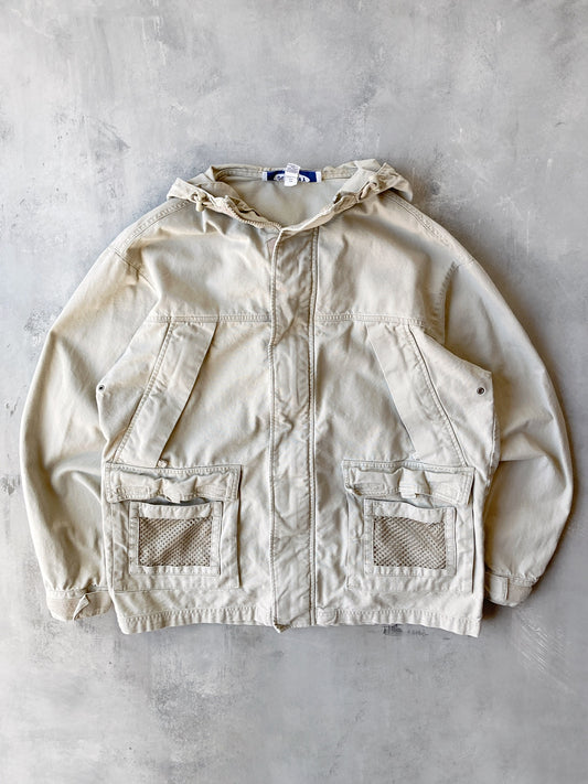 Khaki Utility Jacket Y2K - Large