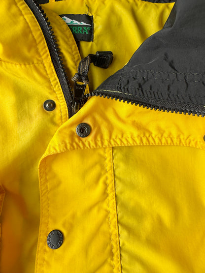 Yellow and Black Pullover Jacket 90's - XL