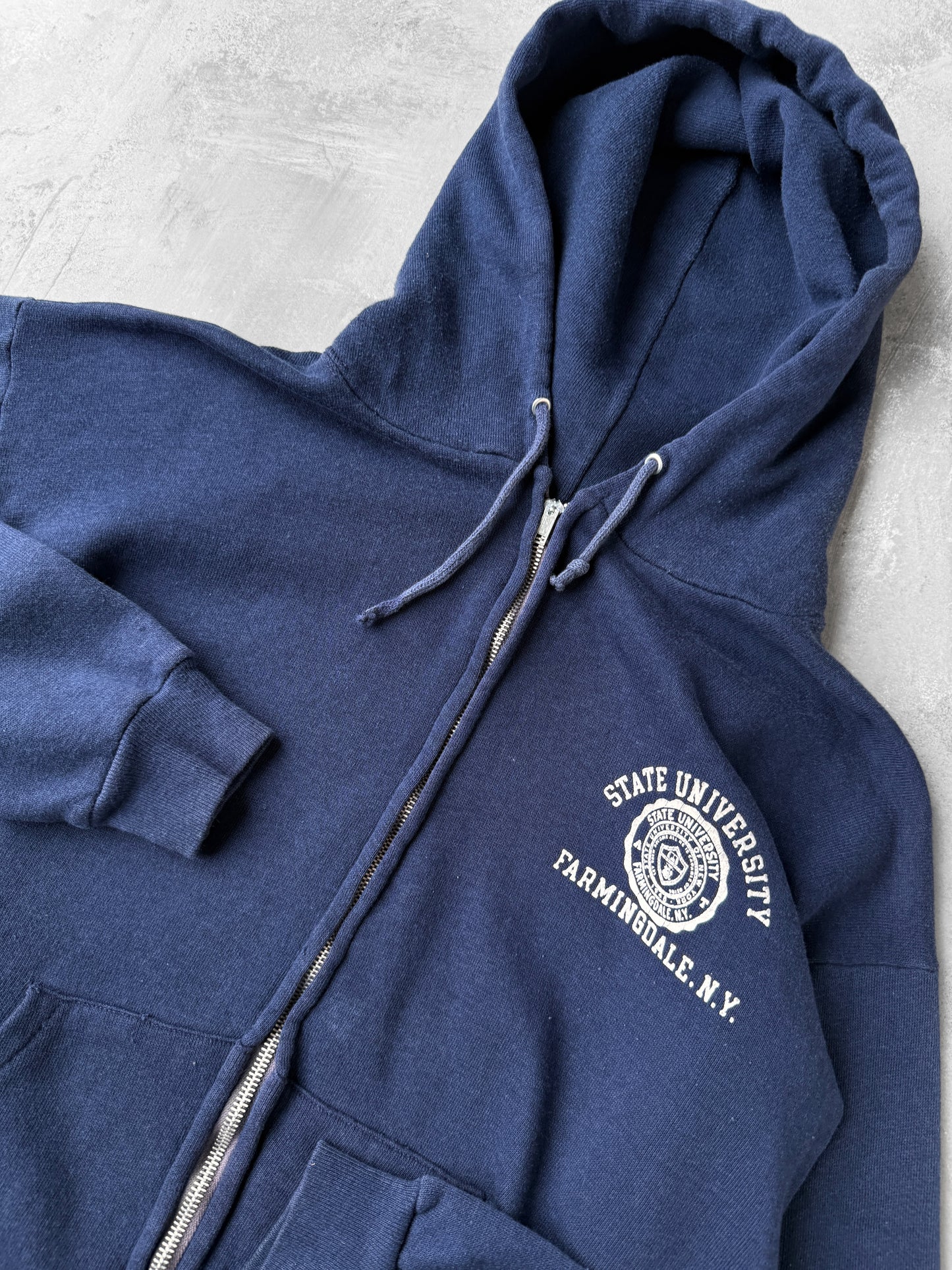 Farmingdale State College Hoodie 70's - Small