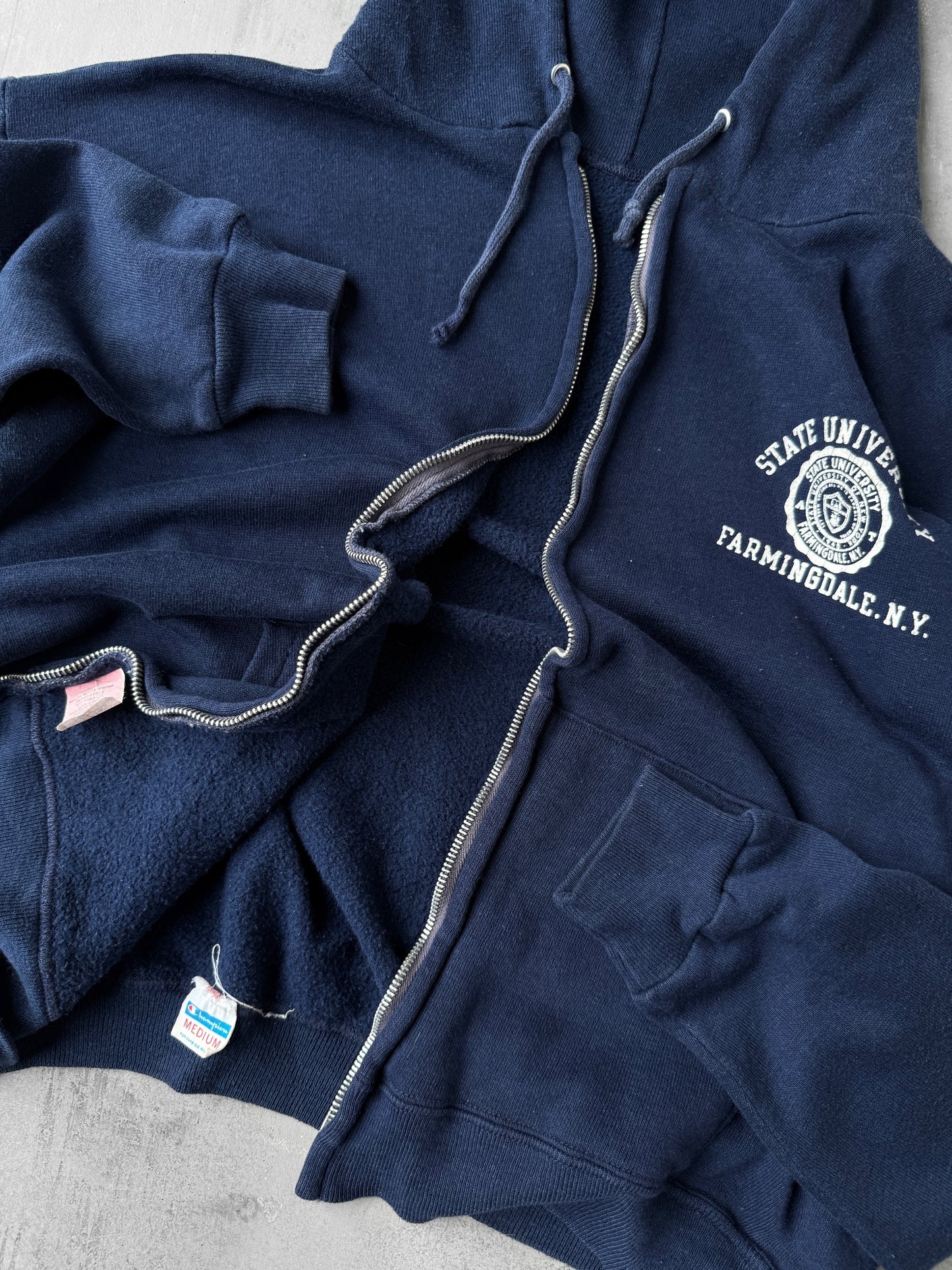 Farmingdale State College Hoodie 70's - Small