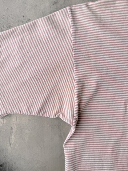 Oneonta State Striped T-Shirt 90's - Large