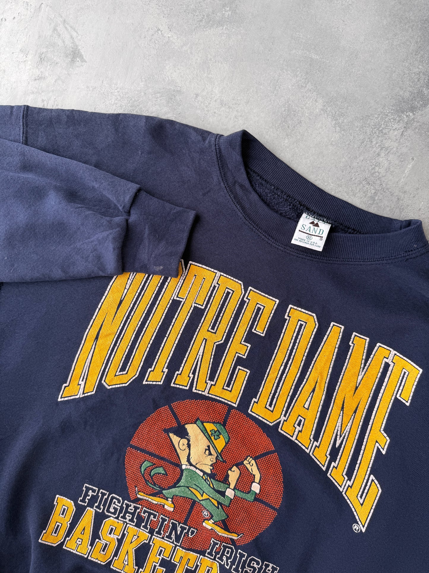 Notre Dame Basketball Sweatshirt 90's - XL
