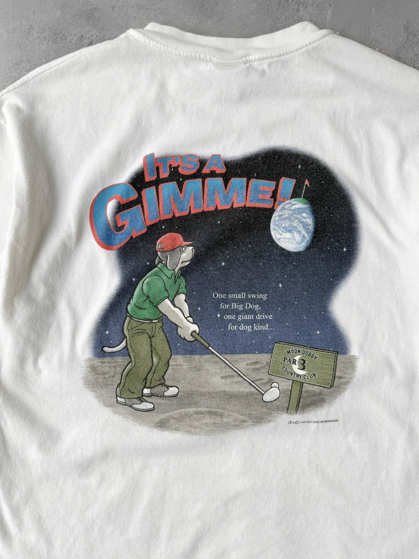 Big Dogs Moon Doggy T-Shirt '99 - Large