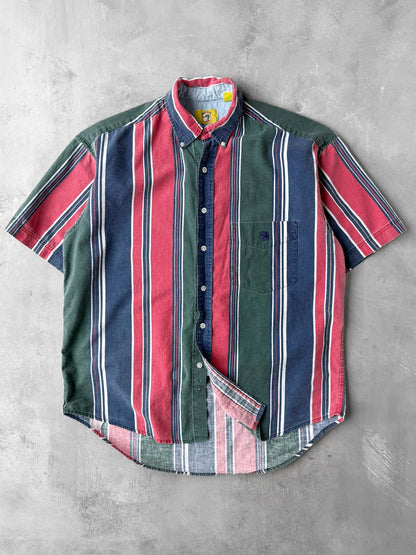 Striped Button Down 90's - Large