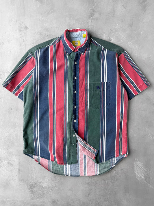 Striped Button Down 90's - Large