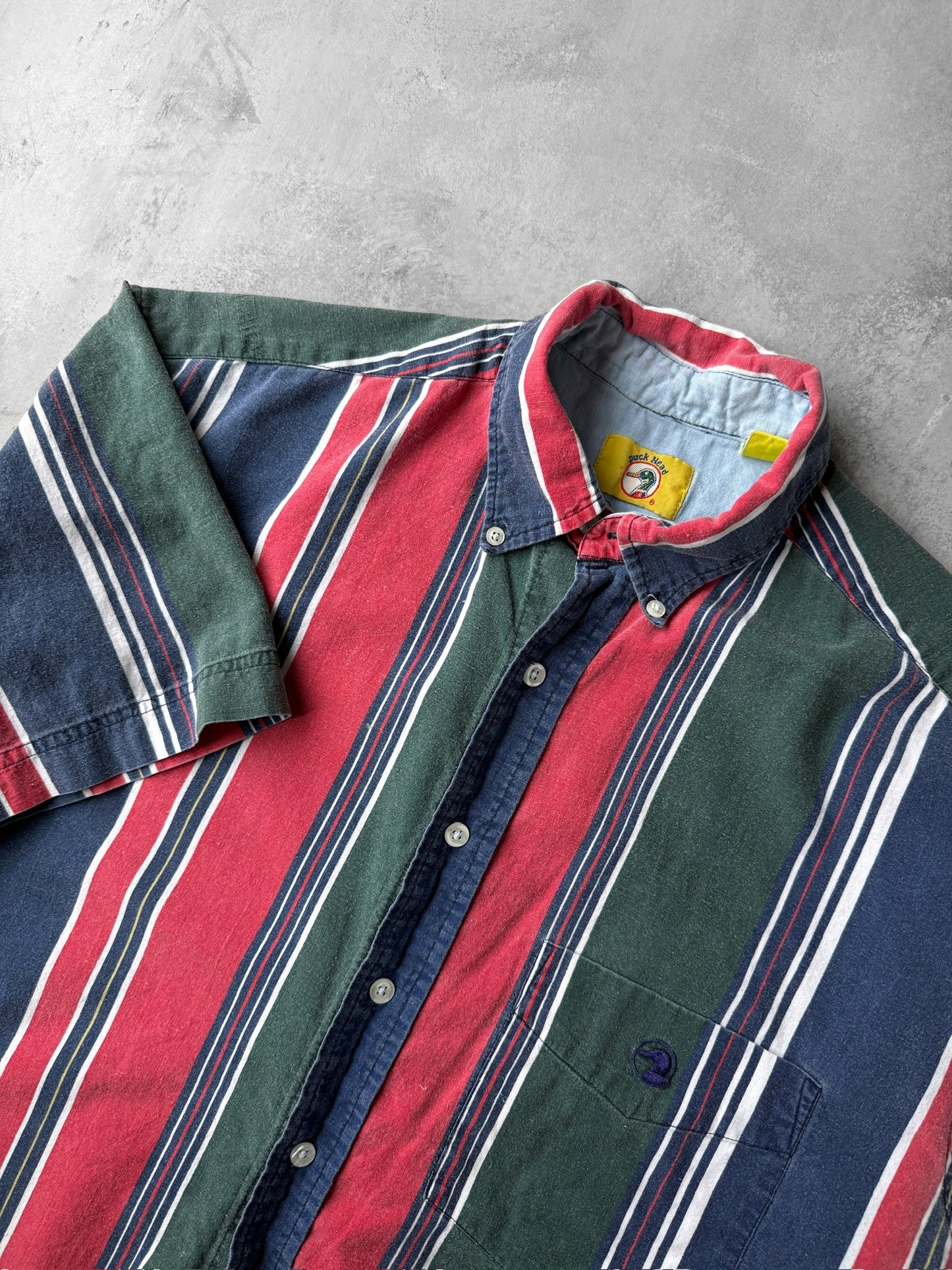 Striped Button Down 90's - Large