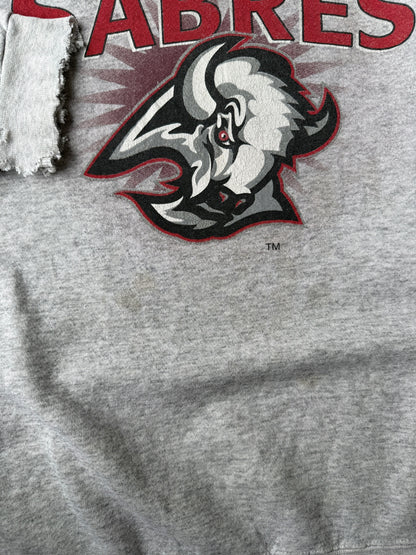 Distressed Buffalo Sabres Sweatshirt 90's - Large