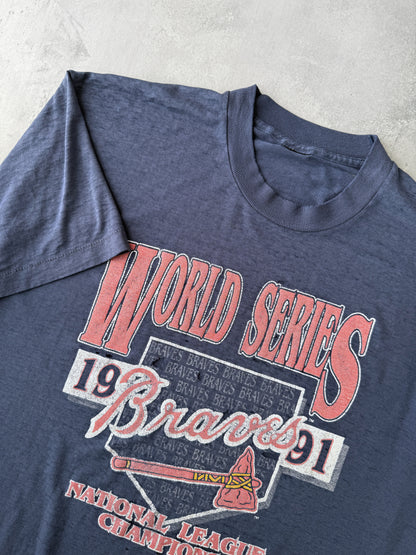 Atlanta Braves World Series T-Shirt '91 - XL