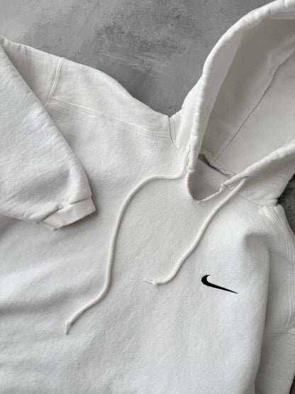 White Nike Essential Hoodie 90's - XS