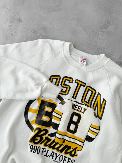 Boston Bruins Playoffs Sweatshirt '90 - Medium