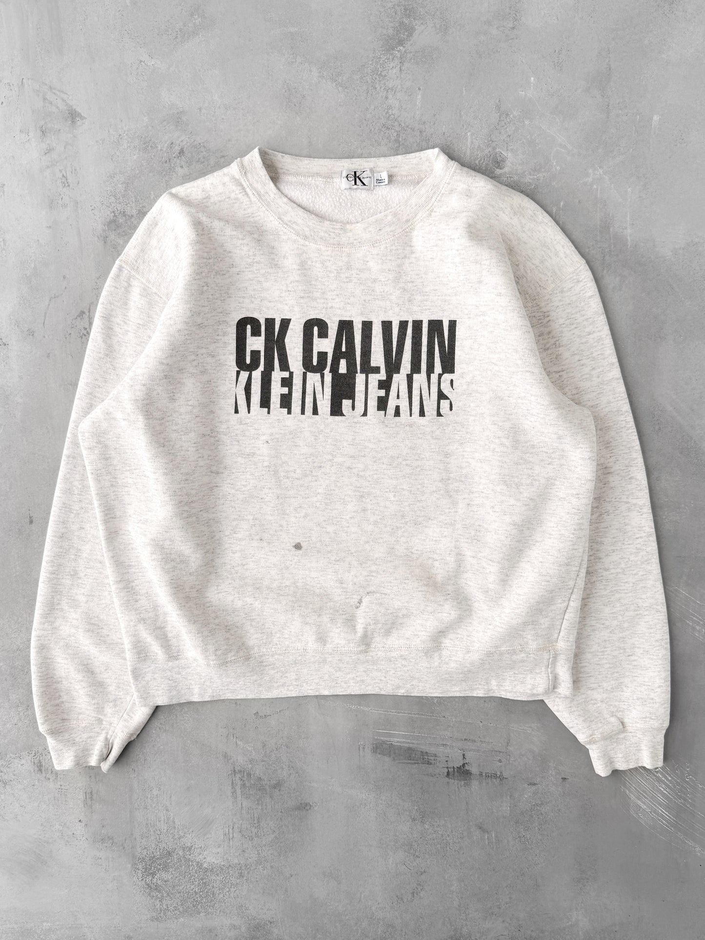 Calvin Klein Jeans Sweatshirt 90's - Large