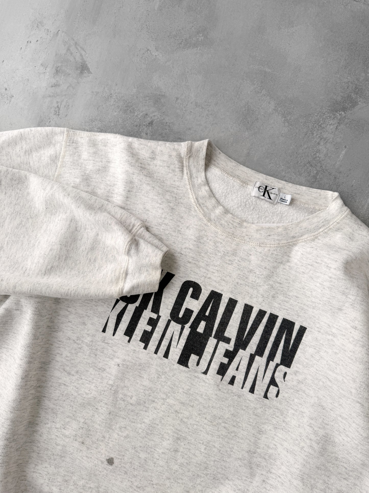 Calvin Klein Jeans Sweatshirt 90's - Large