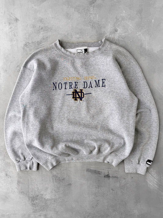 University of Notre Dame Sweatshirt Y2K - Large
