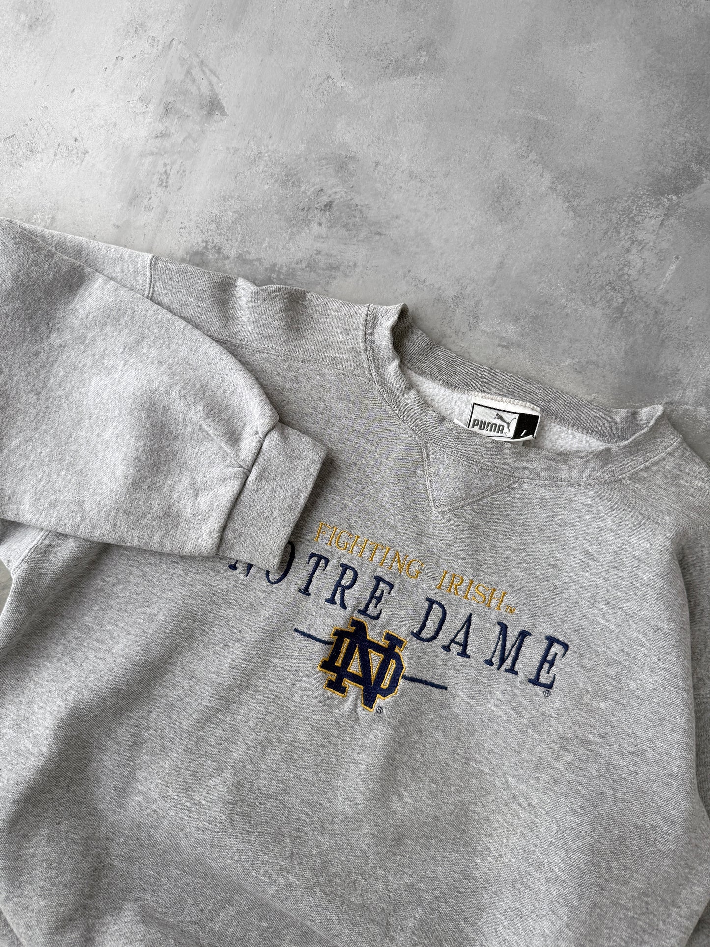 University of Notre Dame Sweatshirt Y2K - Large