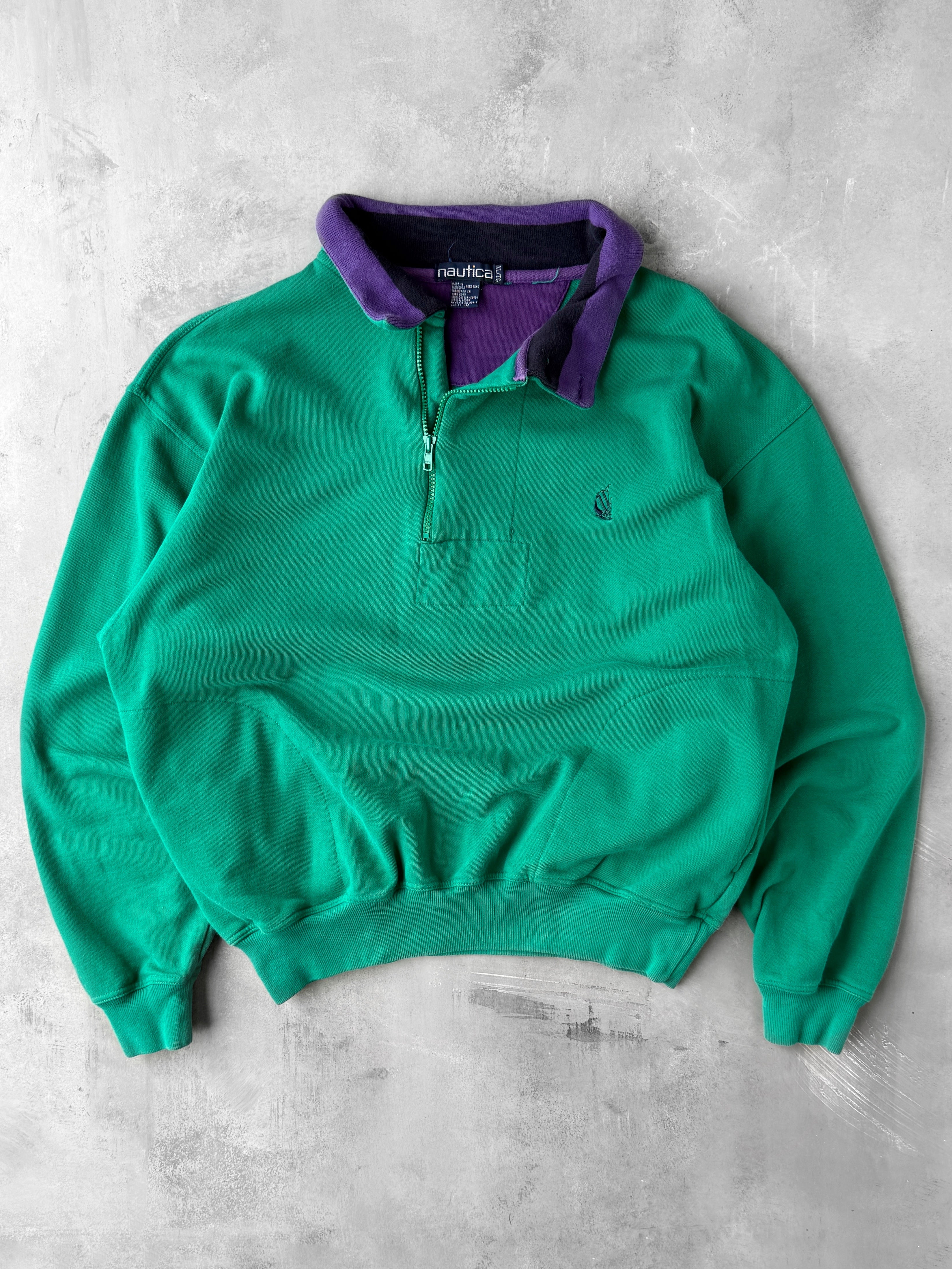 Nautica Colorblock Sweatshirt 90's - Large – Lot 1 Vintage