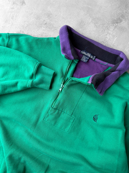 Nautica Colorblock Sweatshirt 90's - Large