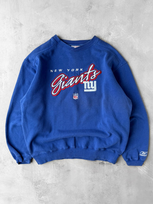 New York Giants Sweatshirt Y2K - Large