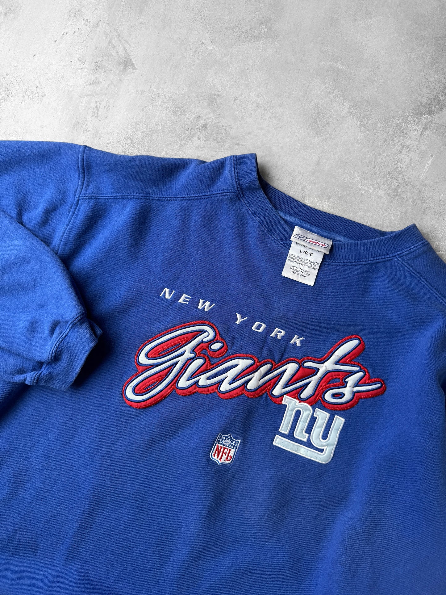 New York Giants Sweatshirt Y2K - Large