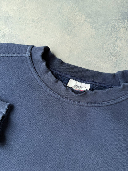 Navy Blue Nike Essential Sweatshirt 90's - XL