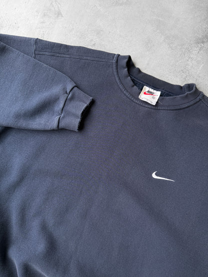 Navy Blue Nike Essential Sweatshirt 90's - XL