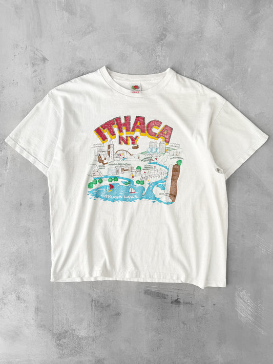 Ithaca, NY T-Shirt 90's - XL