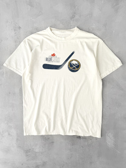 Blue Light Buffalo Sabres T-Shirt Y2K - XL