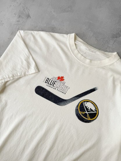 Blue Light Buffalo Sabres T-Shirt Y2K - XL